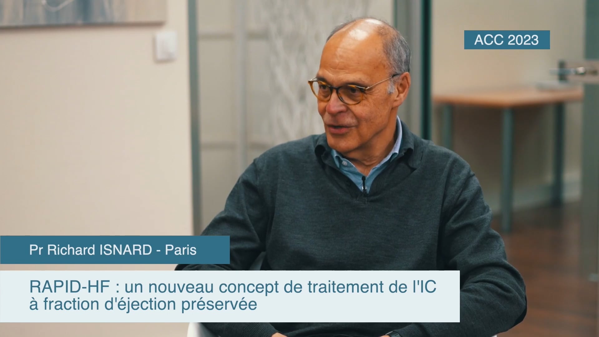 En direct avec CNCF : RAPID-HF : un nouveau concept de traitement de lIC à fraction d'éjection préservée - ACC 2023