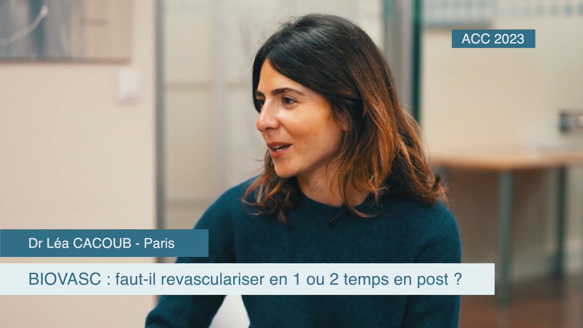 En direct avec CNCF : BIOVASC : faut-il revasculariser en 1 ou 2 temps en post ? - ACC 2023