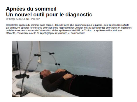 Apnées du sommeil : un nouvel outil pour le diagnostic